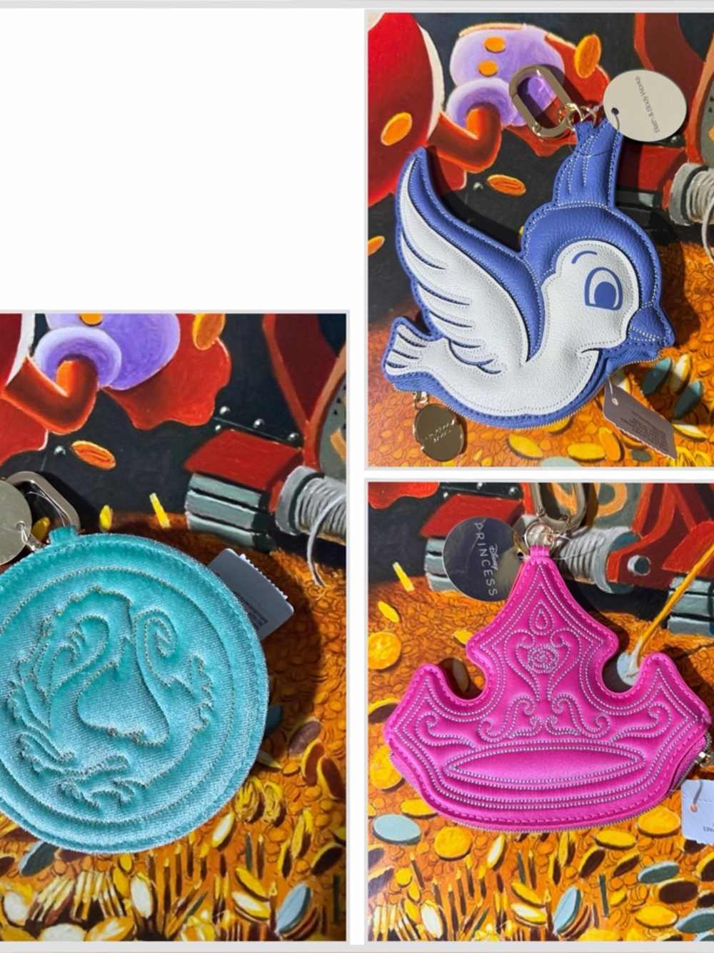BBW Disney Princess set aurora, Snow White Mulan Coin Purse
